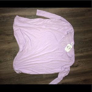 lavender 3/4 sleeve piko